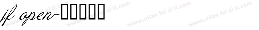jf open字体转换